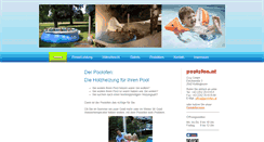 Desktop Screenshot of poolofen.at